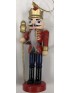 NUTCRACKER RED AND BLUE WITH A STAFF   